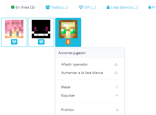 Gestión de jugadores